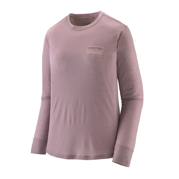 Womens Long-Sleeved Capilene Cool Merino Blend Graphic Shirt