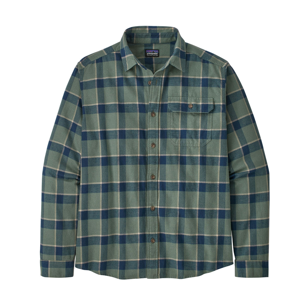 Mens Long-sleeved Cotton in Conversion Lightweight Fjord Flannel Shirt ...