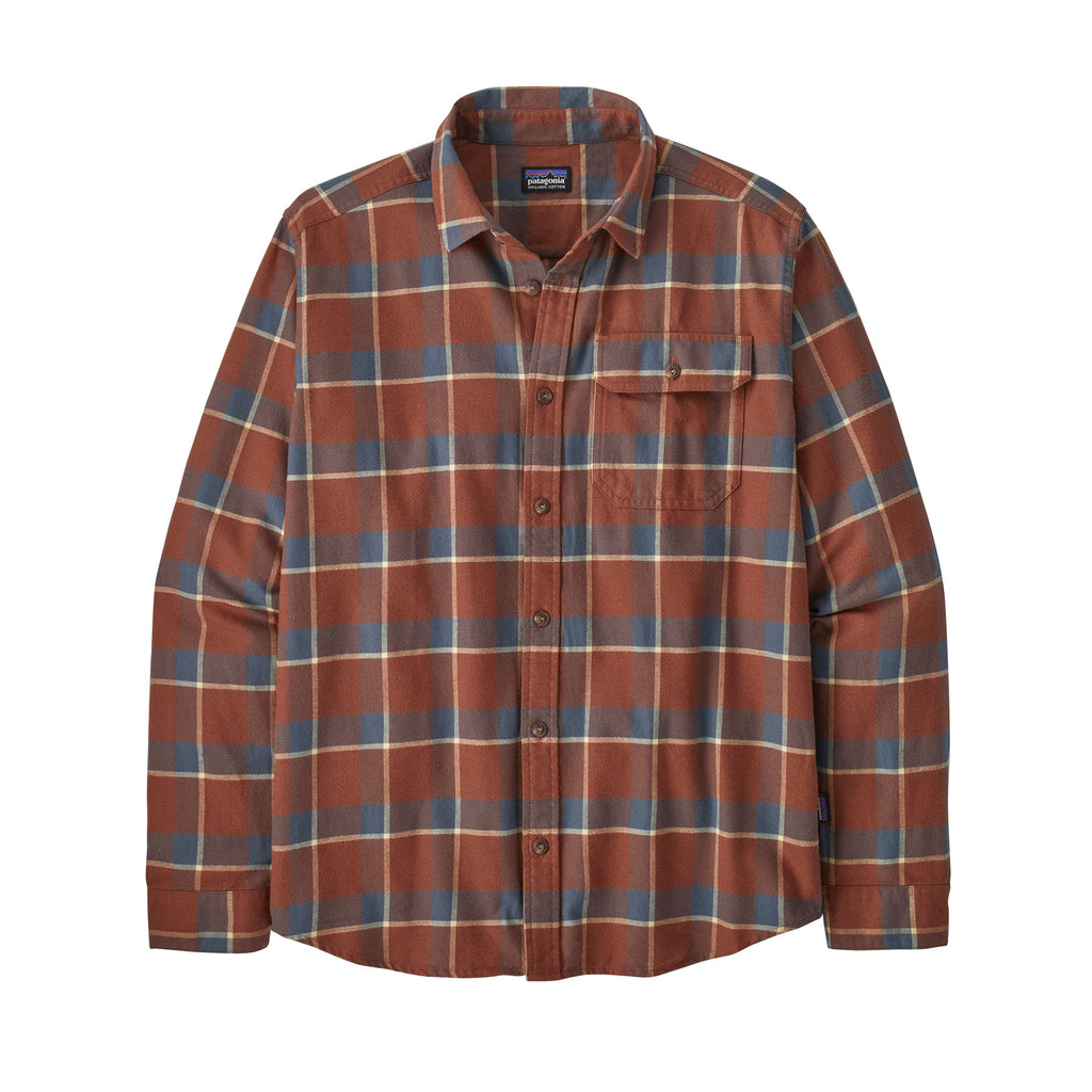 Mens Long-sleeved Cotton in Conversion Lightweight Fjord Flannel Shirt ...