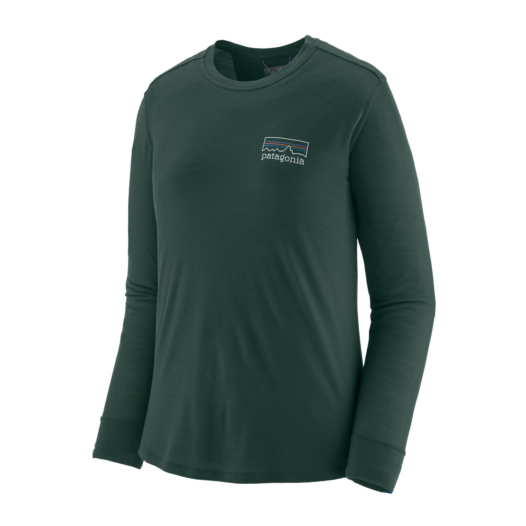 Womens Long-Sleeved Capilene Cool Merino Blend Graphic Shirt