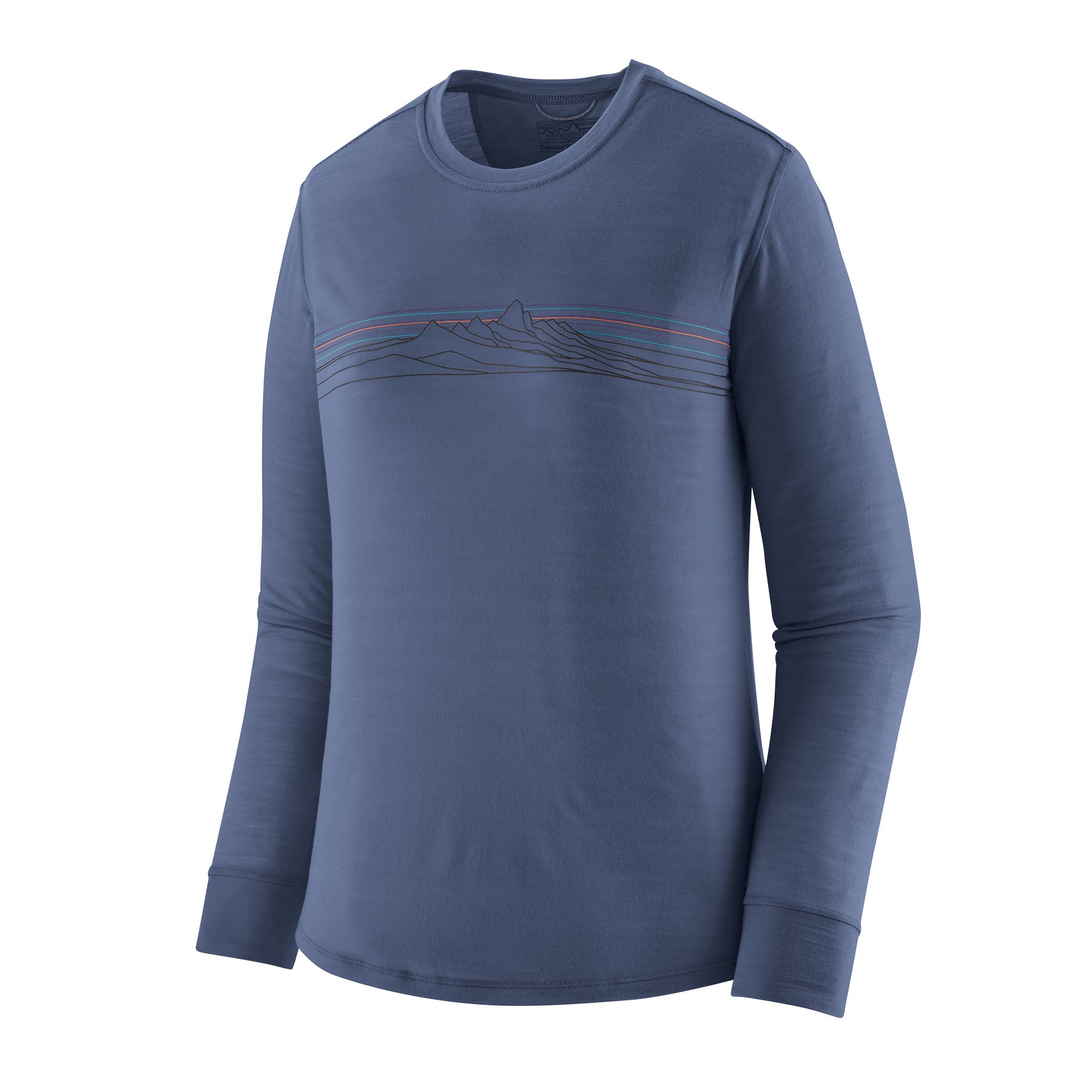 Womens Long-Sleeved Capilene Cool Merino Blend Graphic Shirt