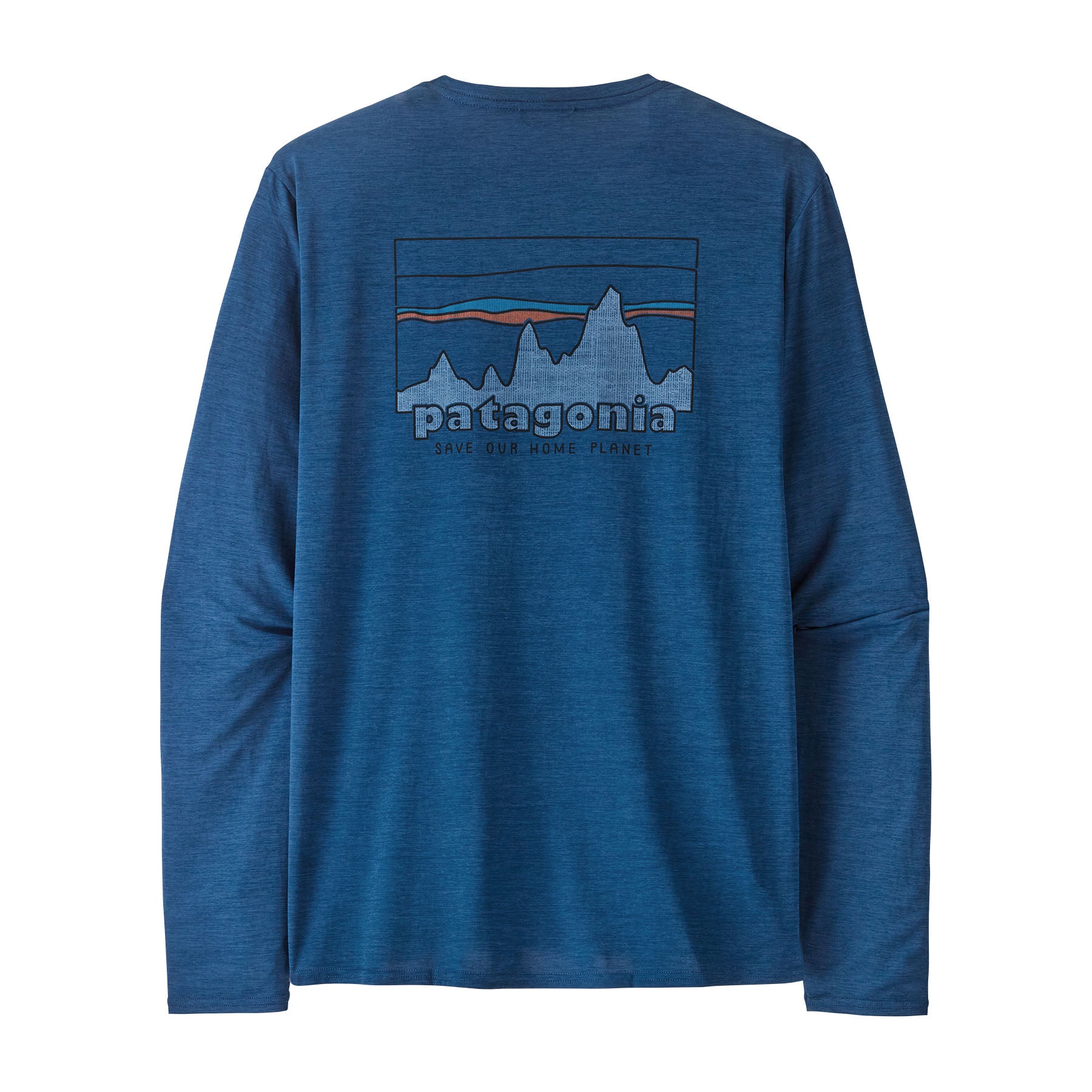 Mens Long-Sleeved Capilene Cool Daily Graphic Shirt