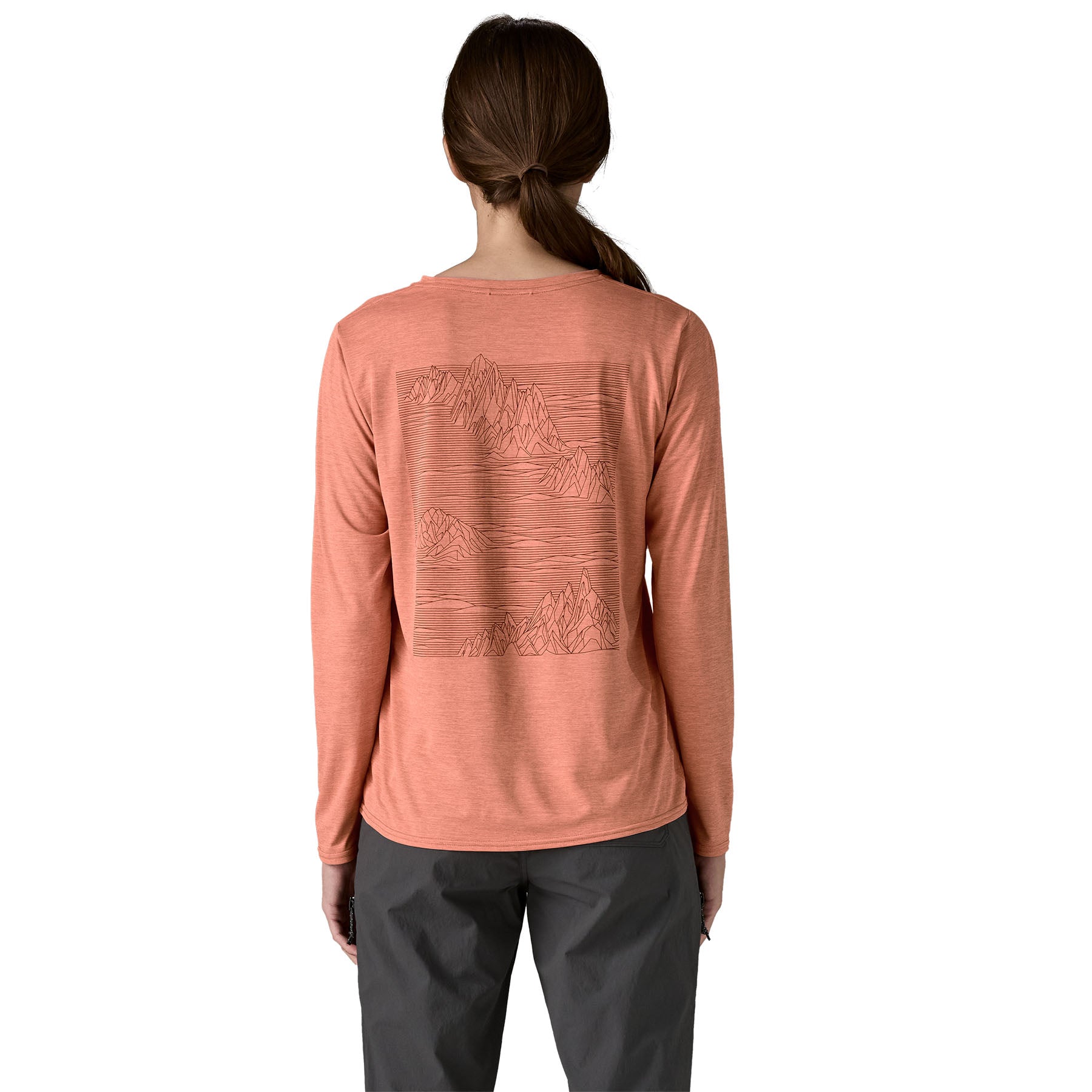 Womens Long-sleeved Capilene Cool Daily Graphic Shirt