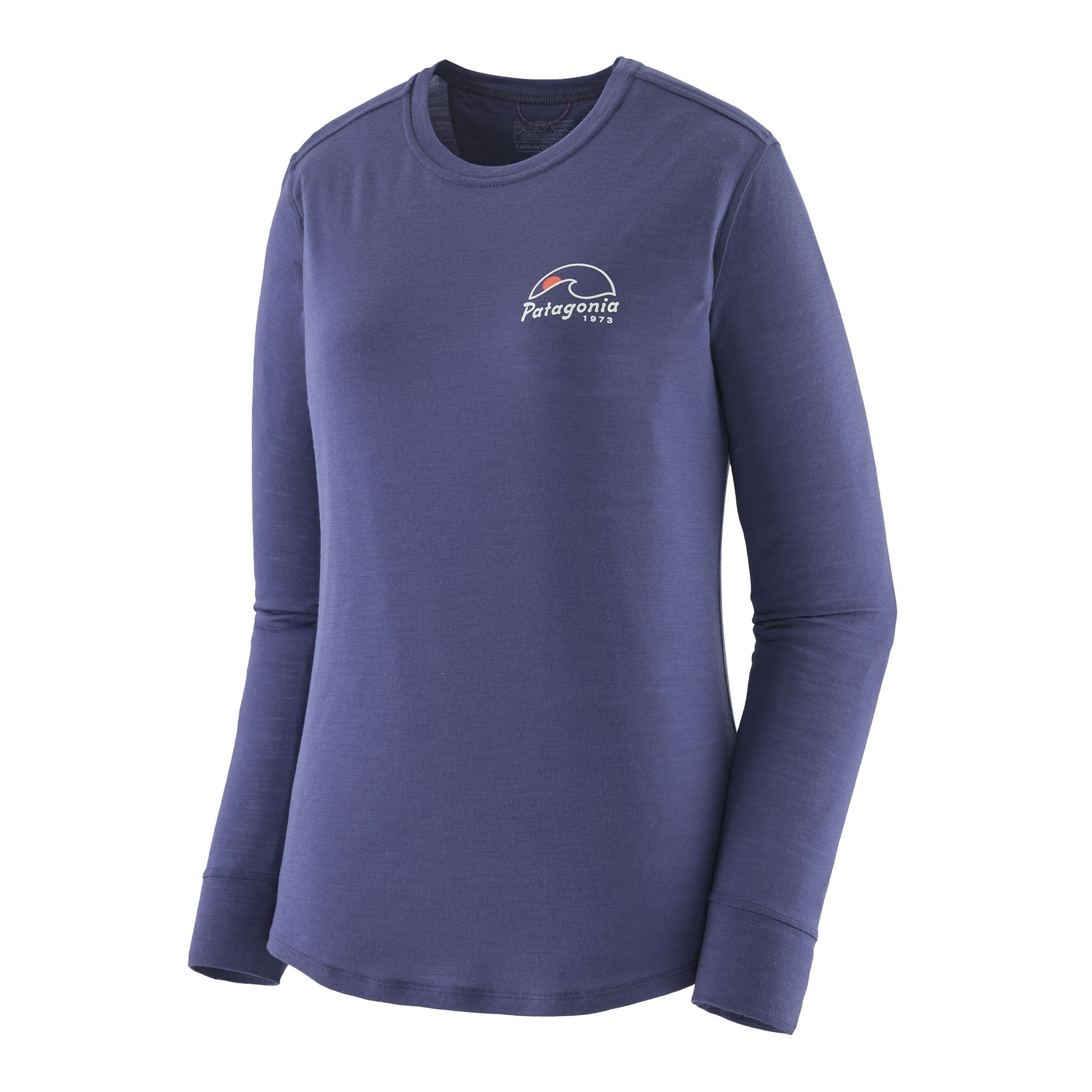 Womens Long-Sleeved Capilene Cool Merino Blend Graphic Shirt