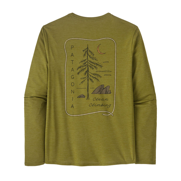 Mens Long-Sleeved Capilene Cool Daily Graphic Shirt