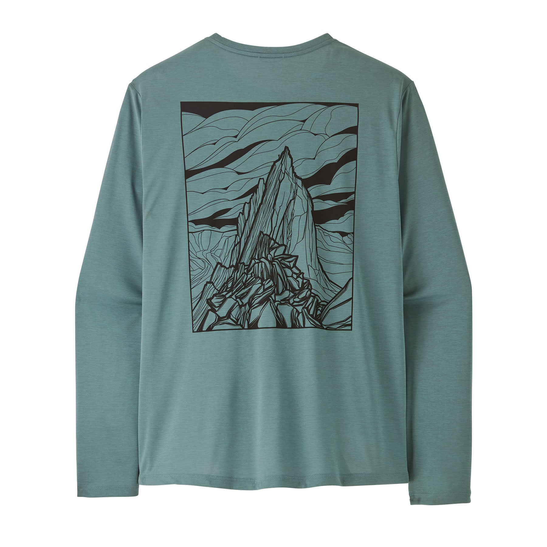 Mens Long-Sleeved Capilene Cool Daily Graphic Shirt