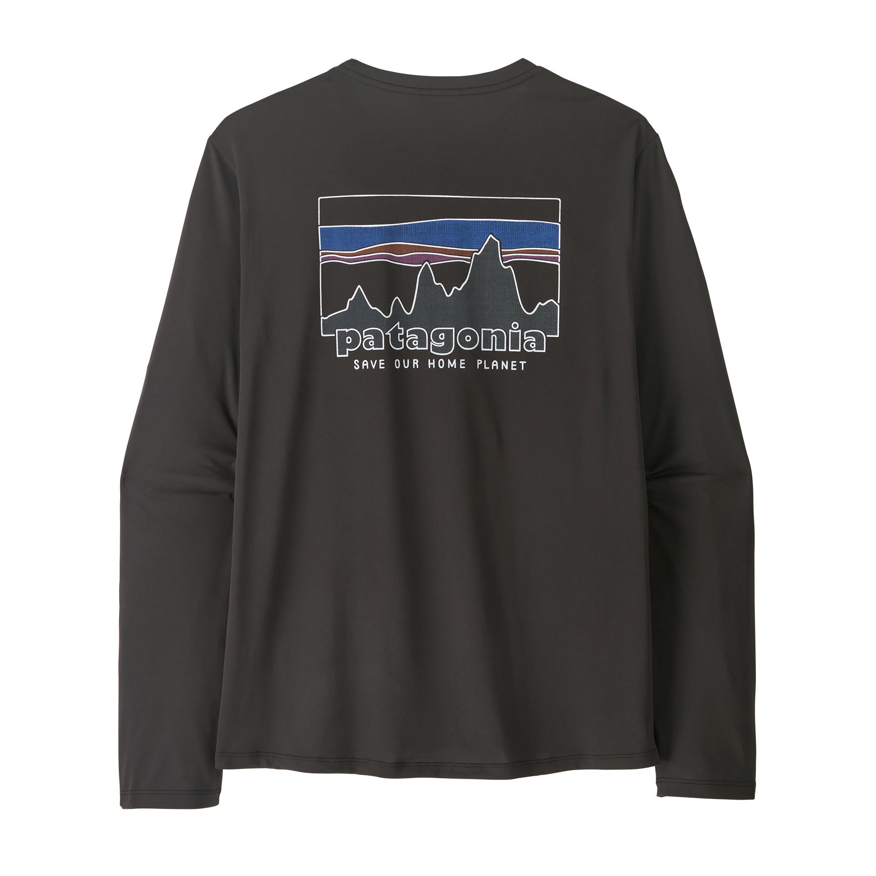 Mens Long-Sleeved Capilene Cool Daily Graphic Shirt