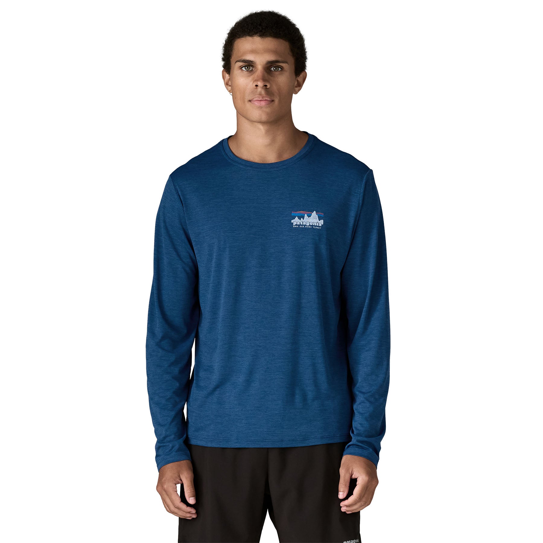 Mens Long-Sleeved Capilene Cool Daily Graphic Shirt