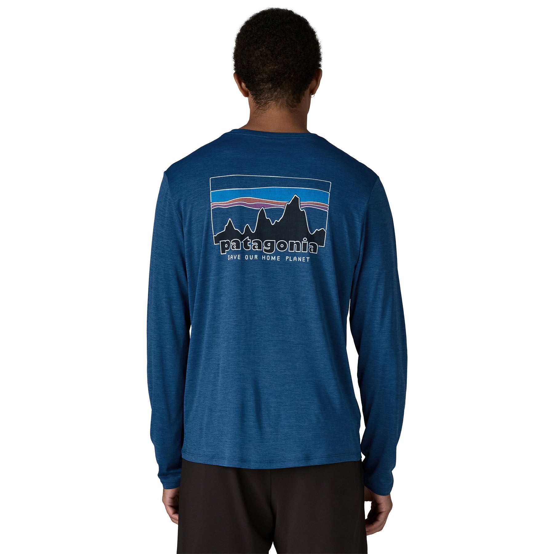 Mens Long-Sleeved Capilene Cool Daily Graphic Shirt