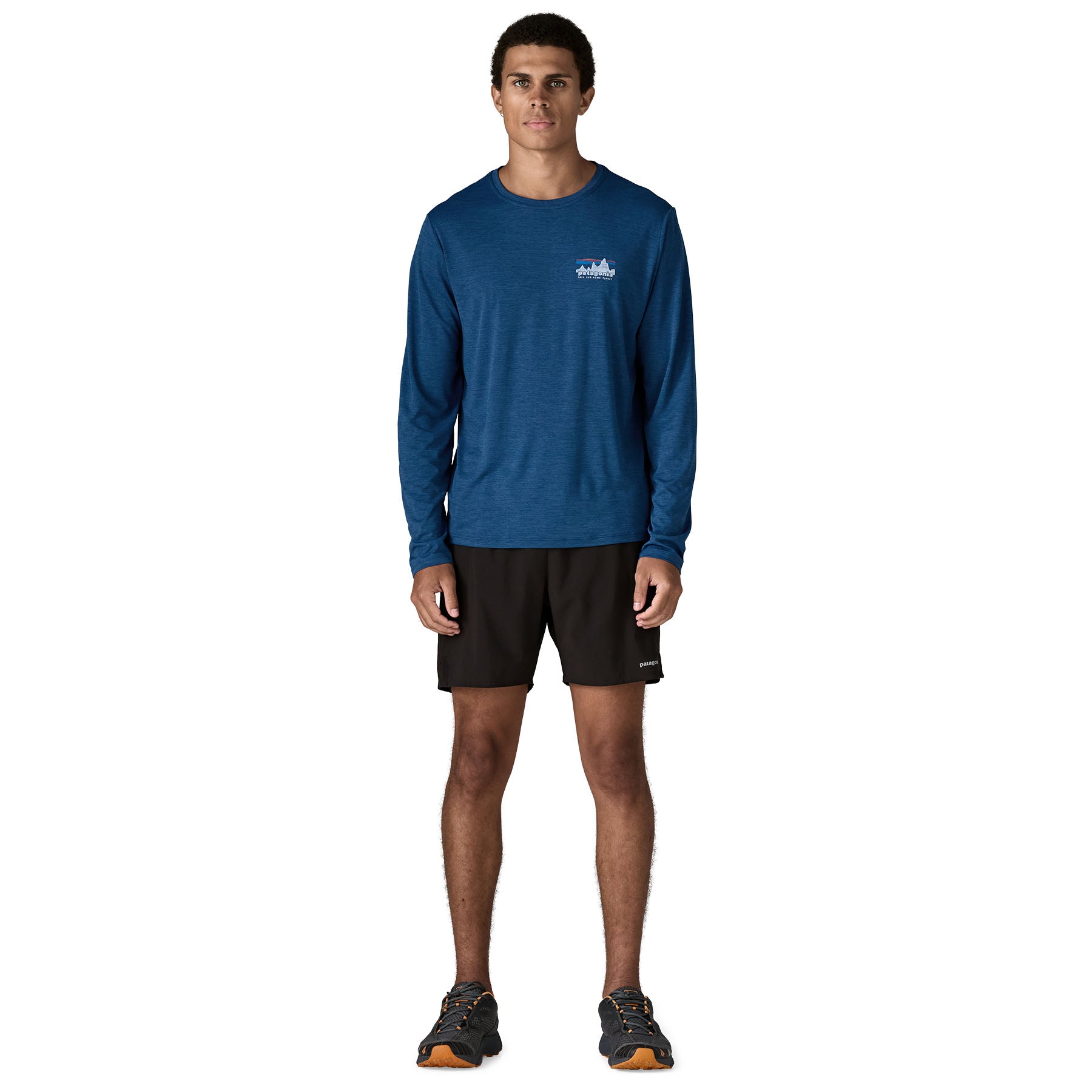 Mens Long-Sleeved Capilene Cool Daily Graphic Shirt